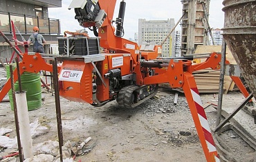 Мини-краны на площадке строительства