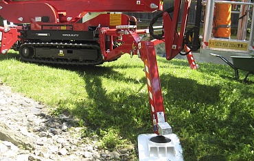 Установка спайдер-вышки на объекте